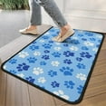 thumbnail image 4 of Blue Dog Paw Footprint Door Rugs,Washable Non Slip Door Mats Indoor,Decorative Door Mats,Entry Mat Indoor for Entrance,Bedroom,Kitchen,Bathroom,30"x17", 4 of 6