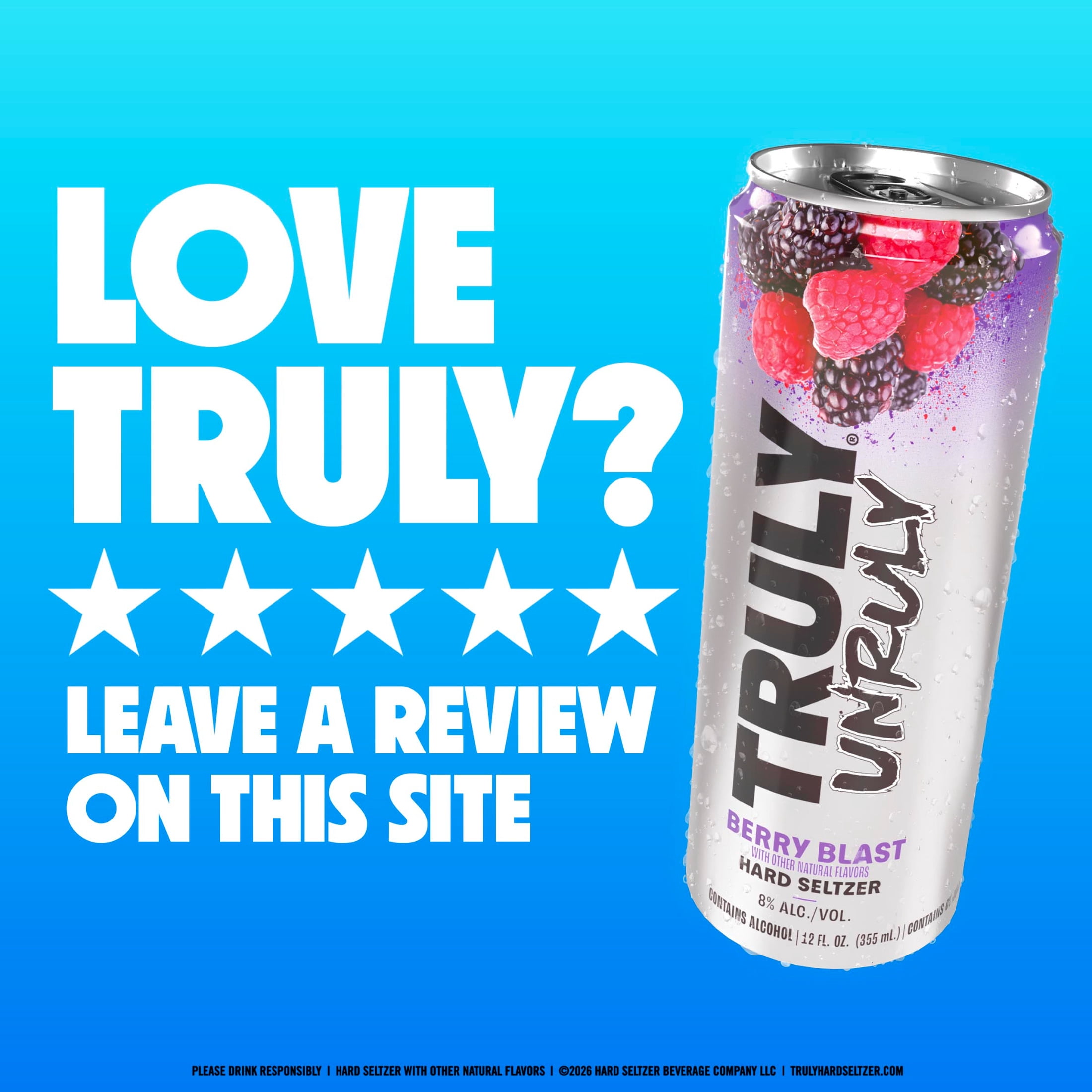 Truly Unruly Hard Seltzer Variety pack, 12 pack, 12 oz Aluminum