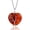 01. Heart January Garnet, variant on Tree of Life Wrapped Healing Crystal Necklaces 12 Month Birthstone Pendant for Women, Style D4452