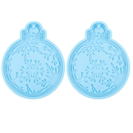 

2 Pcs Christmas Hanging Pendant Molds Hanging Ornament Mold Christmas Pendant Mold