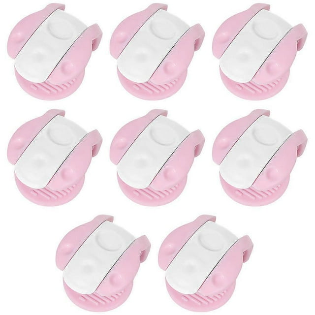 Pink Quilt Fastener Clips for Home Use Strong and Plastic 8 Pieces