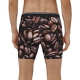 thumbnail image 2 of Men's Boxer Briefs, Coffee Bean Soft and Breathable Mens Underwear Boxer Briefs With Widen Waist, 2 of 5