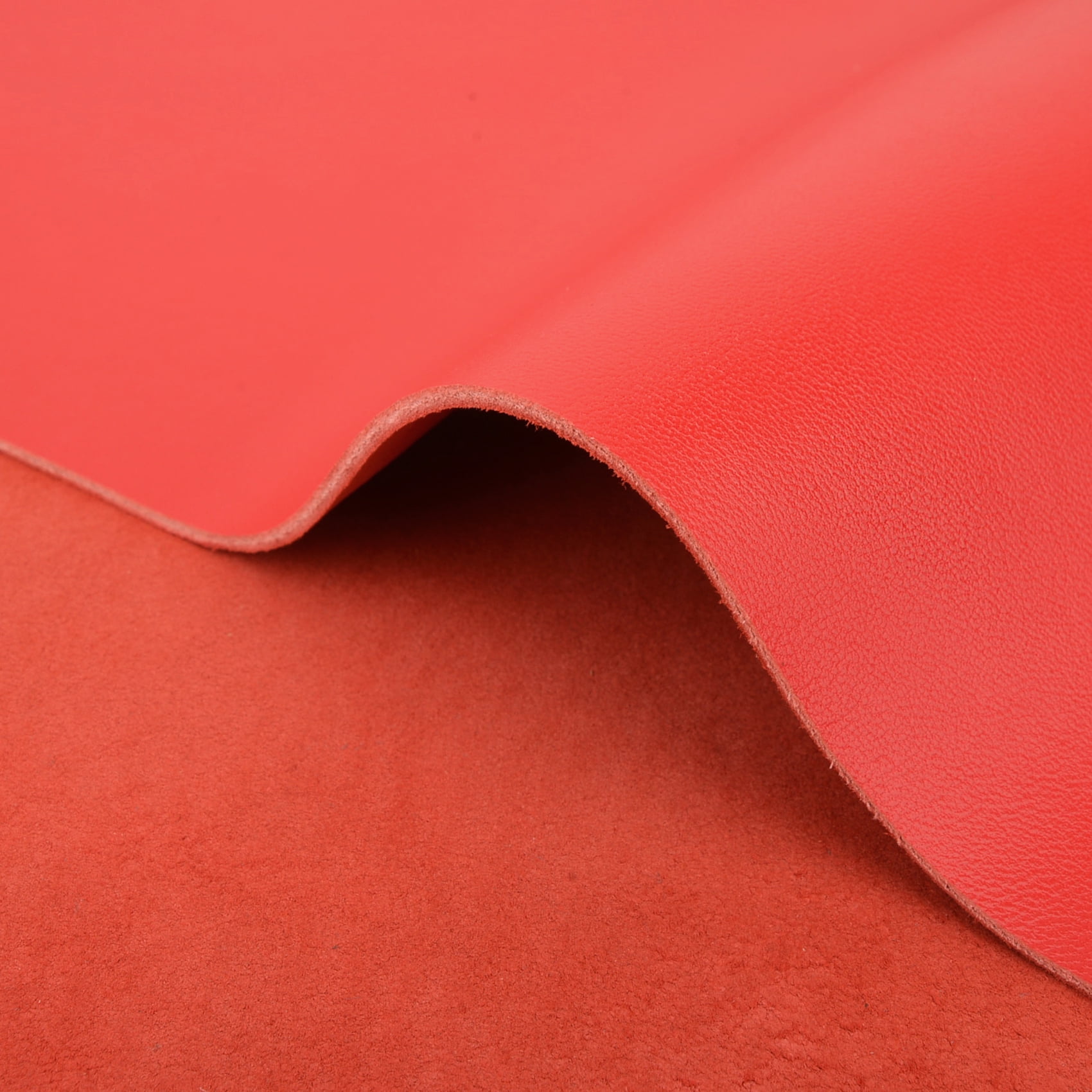 NEW Red Sheepskin Lambskin Leather Sheet for Sewing Crafting Projects 3OZ (1-1.2mm)