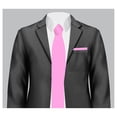 thumbnail image 1 of Solid Tie | Slim Size 2.5" Adult Necktie | Corbata Rosa Delgada, 1 of 4