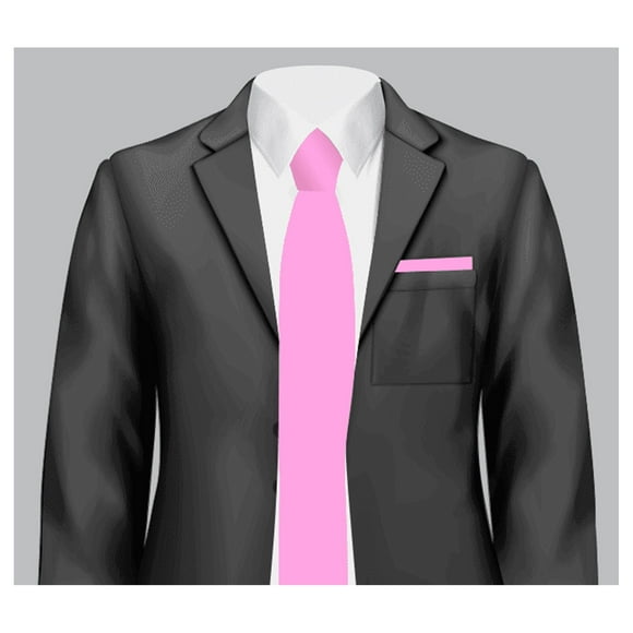Cravate Solide / Taille Mince 2,5 Pouces Cravate pour Adulte / Corbata Rosa Delgada Cravates Cravates pour Hommes Rose
