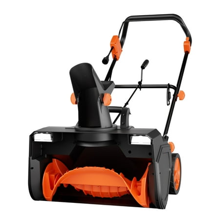 VOLTASK 15 Amp Electric Snow Blower, 23 inch Corded Snow Blower with 180-degree Directional Chute