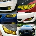 thumbnail image 4 of Yellow Sporty Racing Vinyl Film Trim Wrap For Headlight DRL Fog Light 12x48”, 4 of 11