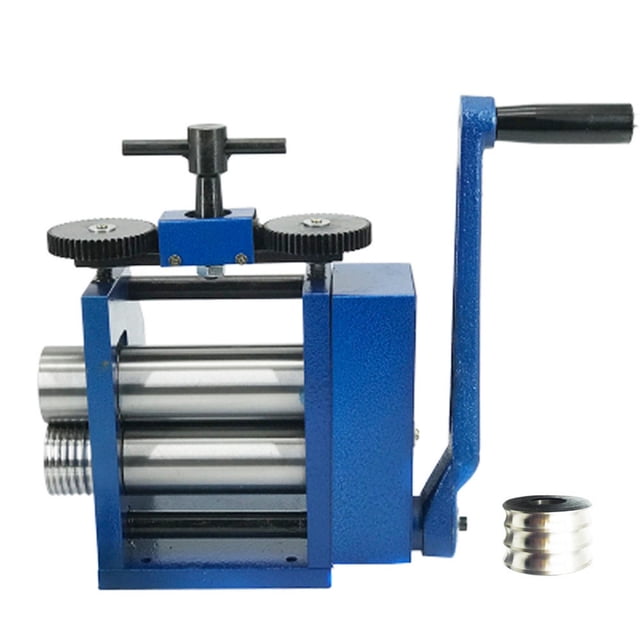 kowaku Moulin à Roulettes pour Bijoux, Pression Uniforme, Manivelle, Moulin à Roulettes, Rouleau de Tôle en Métal Robuste pour Bijoutiers, Orfèvres