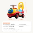 thumbnail image 6 of Ambifirner Ride On Push Car for Toddlers, Sit to Stand Toddler Ride On Toy, Classic Kids Ride On Car with Music Steering Wheel, Horn & Under Seat Storage, Ride On Toy for Boys Girls, 6 of 7