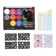 thumbnail image 2 of GUOOL 16 Colors Face Paint Washable Easy to Pigment Water based Makeup Pigment Palette, 2 of 9