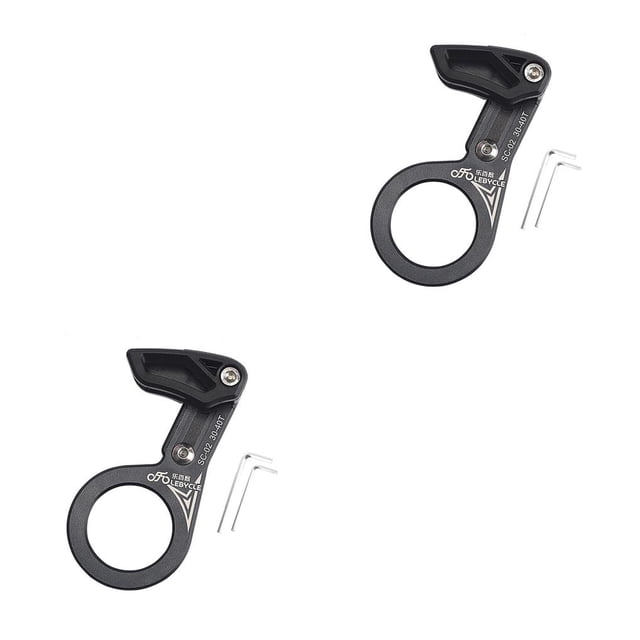 Naiovety Aluminum Alloy Chain Guide Bike Road Part Speed Single 2piezas eje negro