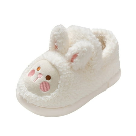 

NECHOLOGY Princess Shoes Toddler Autumn And Winter Children Slippers Girls And Boys Flat Non Slip Short Plush Kid Shoe Shoes A 11 Years
