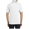 thumbnail image 3 of Yellow Rooster Mens Dry Zone UV Micro-Mesh Tipped Polo White/ Deep Black XS, 3 of 4