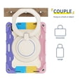 thumbnail image 3 of Allytechgroup Kids Case for Apple iPad 9th 8th 7th Generation 10.2" 2021/2020/2019, with Pencil Holder Heavy Duty Protection Multiple Layers Kids Friendly Rotating Kickstand Rugged Handle Cover, 3 of 15