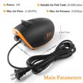 thumbnail image 2 of Bomba de aire para acuarios HITOP Black Shark 4 W 110 GPH 2 salidas, 2 of 7