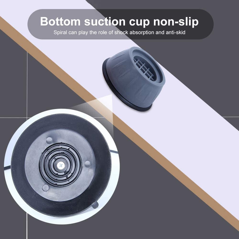 Anti Vibration Pads for Washing Machine Shock and Noise Reducing Washing Machine Support Anti Slip Vibration Rubber Washing Machine Feet Dryer Washer Vibration Stabilizer(1.7D x 0.16 H)