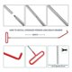 thumbnail image 2 of 14 Pcs Car Door Open Unlock Tool Kit Lock Out Emergency Wedges Air Pump Universal Emergency Kit for Vehicles, 2 of 5