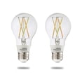 thumbnail image 1 of Bulbrite Solana 2-Pack A19 Wifi Connected Edison Filament Led Smart Light Bulb, Clear, 1 of 5