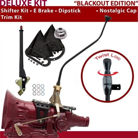 American Shifter C6 Shifter Kit Black 23 in. Swan E Brake Trim Kit Dipstick for DDF2D