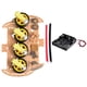 thumbnail image 2 of Kit de chasis de automóvil inteligente robot de bricolaje para placa controladora de unidad Codificador de velocidad, 4 ruedas y caja de batería, 2 of 5