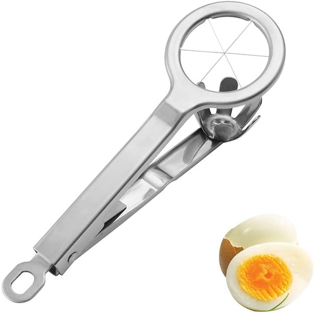 Cortador De Huevos En Acero Inoxidable 3 En 1 - Para Rebanar Huevos, Fresas, Kiwis Y Alimentos Blandos