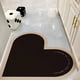 thumbnail image 1 of Fiudx Alfombra de Baño Love, Súper Absorbente y de Secado Rápido, con Respaldo de Goma Antideslizante, Lavable y Fácil de Limpiar, Multiusos, Perfecta para La Ducha o El Lavadero, Tamaño 16 X 16 Pulg, 1 of 6