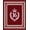 Red, Pattern 2, variant on ODIKA 4'x6' Machine Washable Non-Slip Area Rug, Crimson Medallion Entrance With Embossed Trophy Symbol High Traffic Rug, Red, 676309