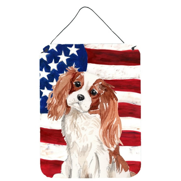 Blenheim Cavalier Spaniel Patriotic Wall or Door Hanging Prints