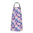 thumbnail image 2 of Lsque graffiti style Skull flower Waterproof Apron Chef Aprons for Men Heavy Duty Chemical Work Apron Extra Long Grilling Aprons with Adjustable Bib Apron, 2 of 9