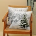 thumbnail image 2 of Winter Pillow Covers 18x18 White Snowflake Tree Decor Throw Pillows Case for Couch Christmas Indoor Outdoor Decorative Cushion Cases for Sofa Bed Decorations Set of 2, 2 of 6