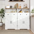 thumbnail image 4 of Zocalo Buffet Blanco con 2 Cajones y 2 Puertas - Credenza Multiusos para Comedor, Cocina o Sala, 108cm, 4 of 6