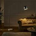 thumbnail image 2 of Posh Living Lillia Floor Lamp 6ft Power Cord Marble Stone Base Chrome, 2 of 9