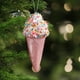 thumbnail image 4 of Adornos de helado para árbol de Navidad, dulces postres, adornos colgantes, adornos para árbol de Navidad, adornos colgantes decorativos, decoración navideña para el hogar, base de madera,, 4 of 8