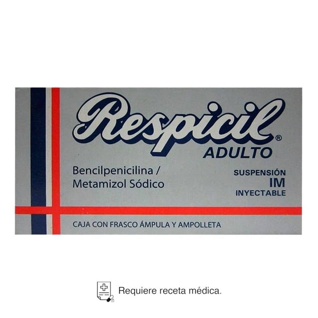 Respicil Bencilpenicilina, Metamizol Sódico I.M. suspensión inyectable 5 ml