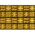 thumbnail image 1 of Ahgly Company Machine Washable Indoor Rectangle Abstract Yellow Modern Area Rugs, 5' x 8', 1 of 4