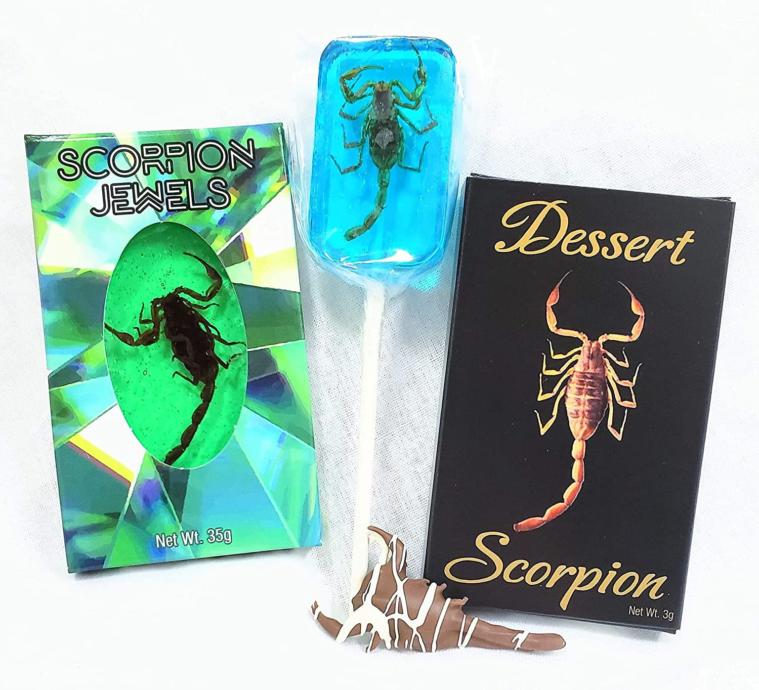 Edible Scorpion Candy Bundle Pack of 31 Chocolate Covered, 1 Candy