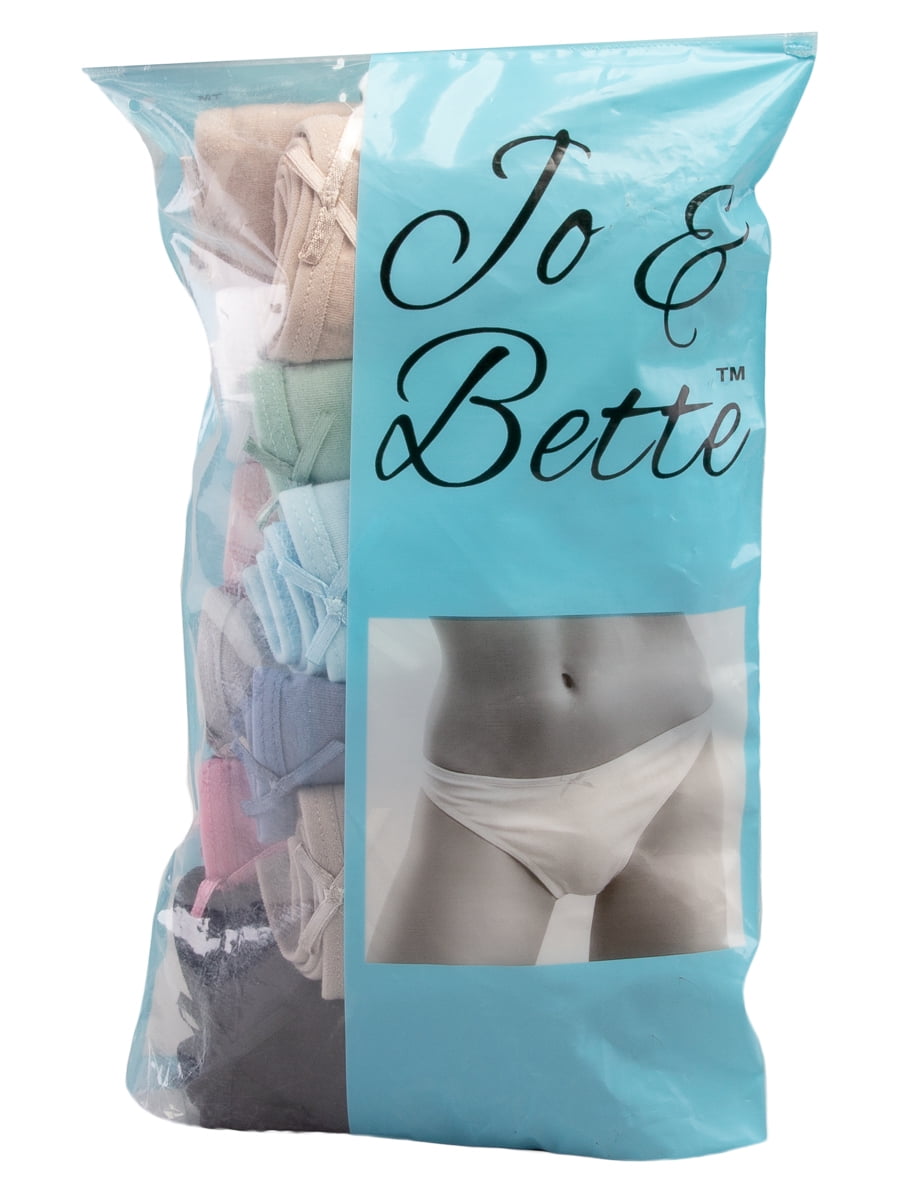Buy Jo & Bette (6 Pack) Ladies Cotton Underwear Lingerie Thongs Soft Sexy  Panties Set For Women Teens (White, Black, Purple, Green, Pink, Blue) Small  / 2-4 Online at desertcartSeychelles