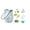 White, variant on BINGLI DIY Mosaic Night Light Kit, Make Your Own Mosaic Night Light, DIY Stained Glass Set, Crafts Kit for Teens Adults, Handmade Valentines Day Artwork Gifts