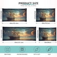 thumbnail image 3 of Sailing Ship Plush Pillowcase, Luxury Soft King Pillow Case for Hair and Skin, Standard Size Pillow Covers with Zipper Closure, 20x26in #509 Home Decor Gifts, 3 of 7
