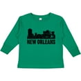thumbnail image 3 of Inktastic New Orleans Skyline Grunge Boys or Girls Long Sleeve Toddler T-Shirt, 3 of 5
