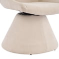 thumbnail image 4 of Christopher Knight Home Modern 180° Swivel Dining Chairs with Fabric Upholstery, Beige, Set of 2, 4 of 10