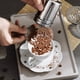 thumbnail image 1 of Kearding 5 plantillas plateadas de acero inoxidable para crear sin esfuerzo hermosas decoraciones de café fáciles Juegos de servir café y té, 1 of 6