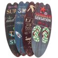 thumbnail image 2 of 4Pcs Surfboard Wall Decorations Wooden Surfboard Signs Summer Surfboard Wall Art Decors, 2 of 3