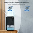 thumbnail image 2 of TFixol Compact 1100ml Dehumidifier with 30dB Quiet Operation, 24H Timer, Auto Shut-Off, Touch Screen, and Colorful LED for Bathroom, Bedroom, and Indoor Use - Black, 110V US Plug, 2 of 6