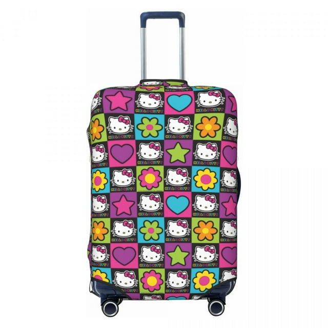Housse de Valise Personnalisée Hello Kitty Sanrio, Anti-Poussière, Housses de Protection pour Bagages de 18 à 32 Pouces