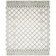 thumbnail image 4 of Safavieh  Handmade Casablanca Shag Santina Tribal Wool Rug Ivory/Grey 8' x 10' 8' x 10' Indoor Living Room, Bedroom, Dining Room Grey, 4 of 7