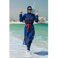 thumbnail image 3 of Woven Navy Burkini Modest Swimwear M2305 USA, 3 of 8
