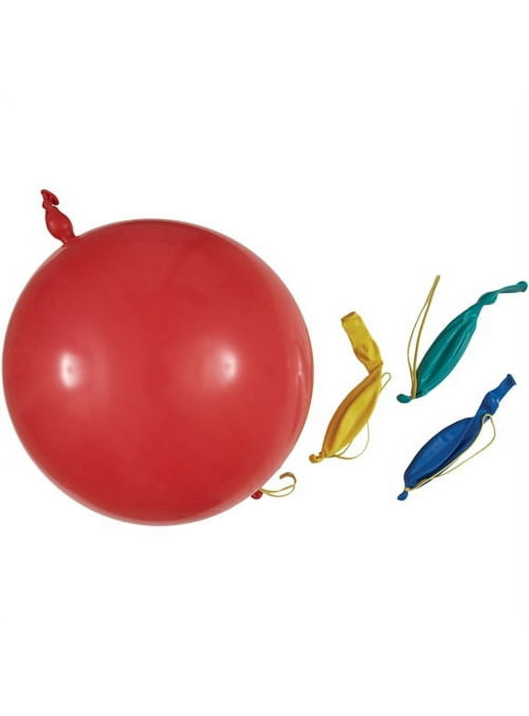 Unique Industries Party Punch Ball Balloons, Assorted, 4ct
