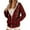 Red, variant on Hoodie for Women - Women's Full Zip Lined Hooded Sweatshirt Long Sleeve Casual Pullover with Pockets for Outdoor Winter Wear,Red