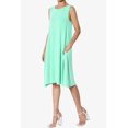 thumbnail image 3 of TheMoogan Women's PLUS Basic Sleeveless Crew Neck Knee Length A-Line Jersey Pocket Swing Dress, 3 of 6